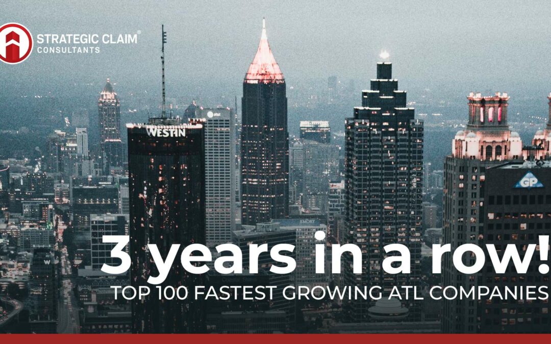 SCC celebrates 3rd year of being awarded the top 100 fastest growing companies in Atlanta award